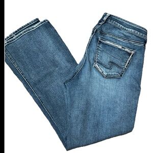 Silver Jeans Co Women’s Elyse Slim Boot Cut Fit Low Rise Light Wash Size 29 Y2K